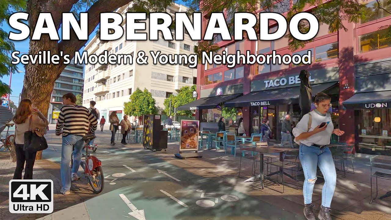Seville's San Bernardo Area | Blend of Modern and Historic | 4K Virtual Walking Tour Spain