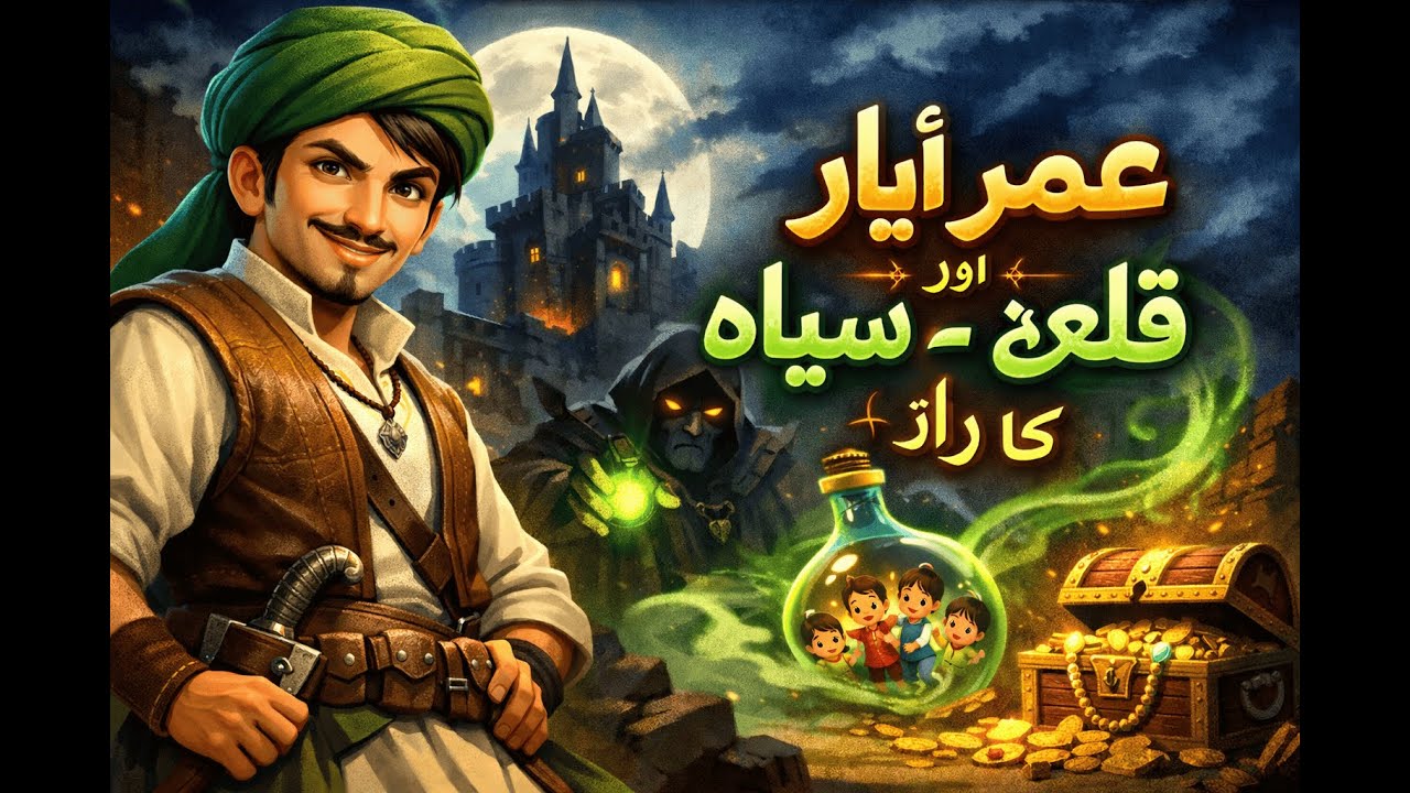 Umro Ayyar aur Qila-e-Siyah ka Raaz | #urdustories  #fairytales  #kidsanimation #movie