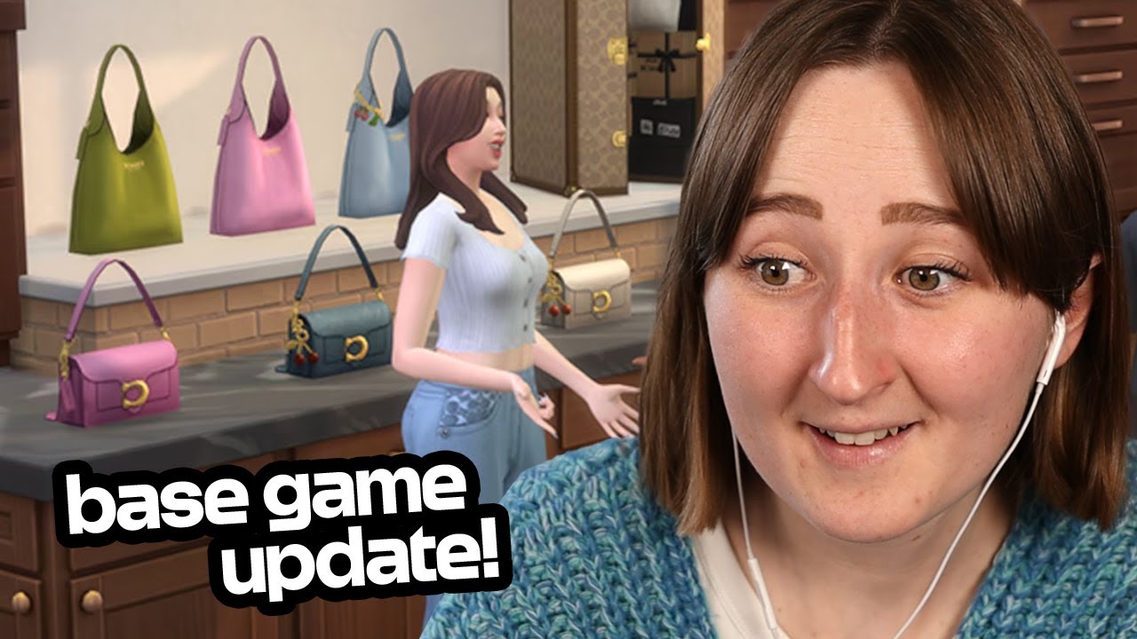 the new sims update comes with PURSES?!