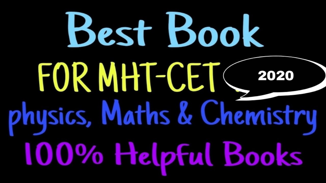 Best Book for MHT-CET 2019