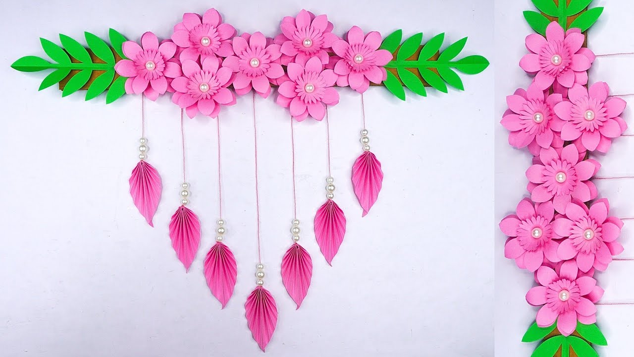 Wall Hanging Craft Ideas | DIY Wall Decoration | Flower Wall Hanging | Beautiful Wallmate