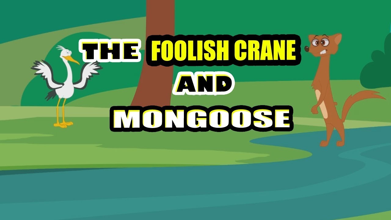 Moral Story For Kids in English | The Foolish Crane And The Mongoose | Animal & Jungle Story