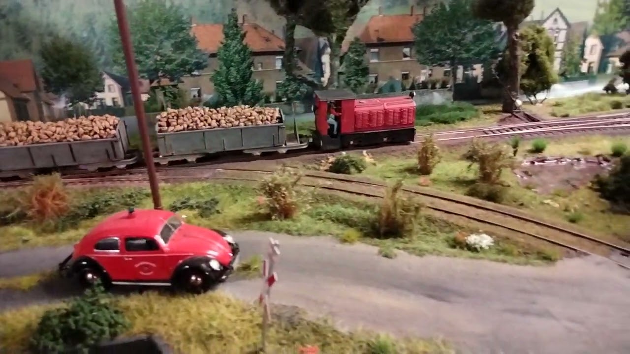 Feldbahnzug mit R&uuml;benloren, Ma&szlig;stab 1:45, 0e, Spurweite 16,5 mm