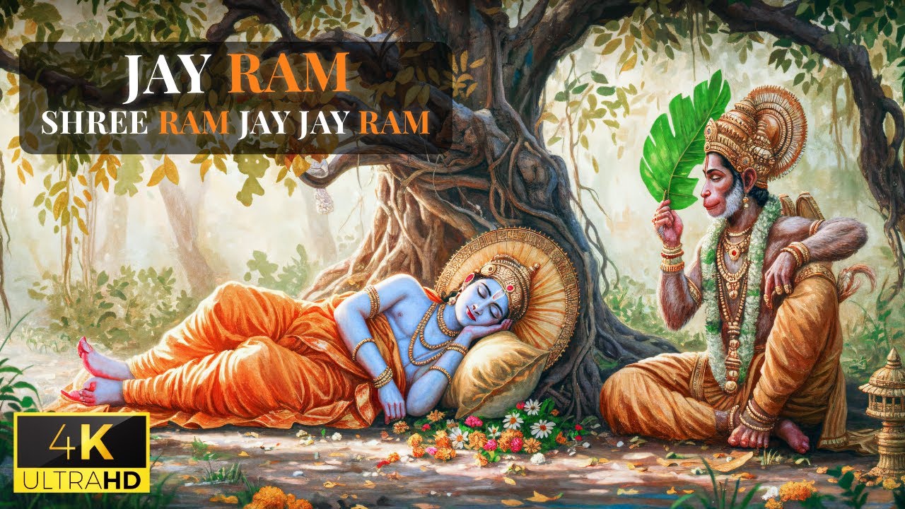 Ram Bhakti Music 🪷 Anxiety Relief, Sleep & Spiritual Peace | Bansuri & Mantra Chant