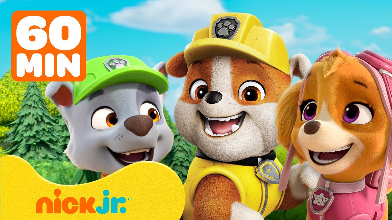 Rubble | Os MELHORES Amigos de Rubble da Patrulha Canina Visitam Angra do Construtor! | Nick Jr.