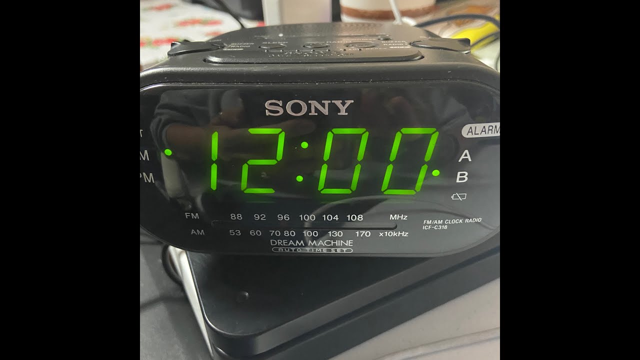 Sony Dream Machine AM/FM Clock Radio