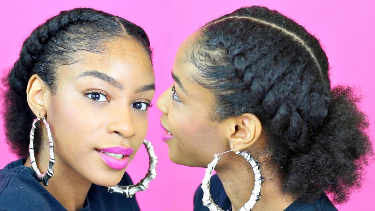Flat Twist Ponytail on Natural Hair► Natural Hairstyles