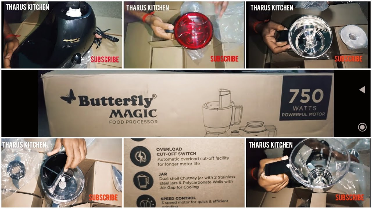 Butterfly Magic Rapid Food Processor | 750 Juicer Mixer Grinder | Atta Kneading | Online Shopping