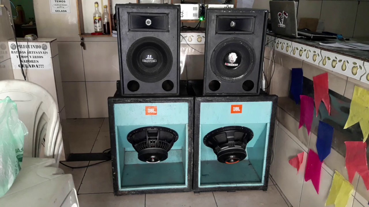 MODULO AUTOMOTIVO COMO P.A -Tornado 2200 + caixa T15 + médio hurricane 550rms + d220ti trio