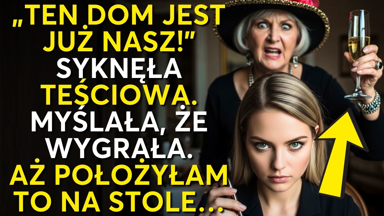 Teściowa chciała przejąć mój dom. Jeden ukryty dowód na stole wyrzucił ją na bruk...