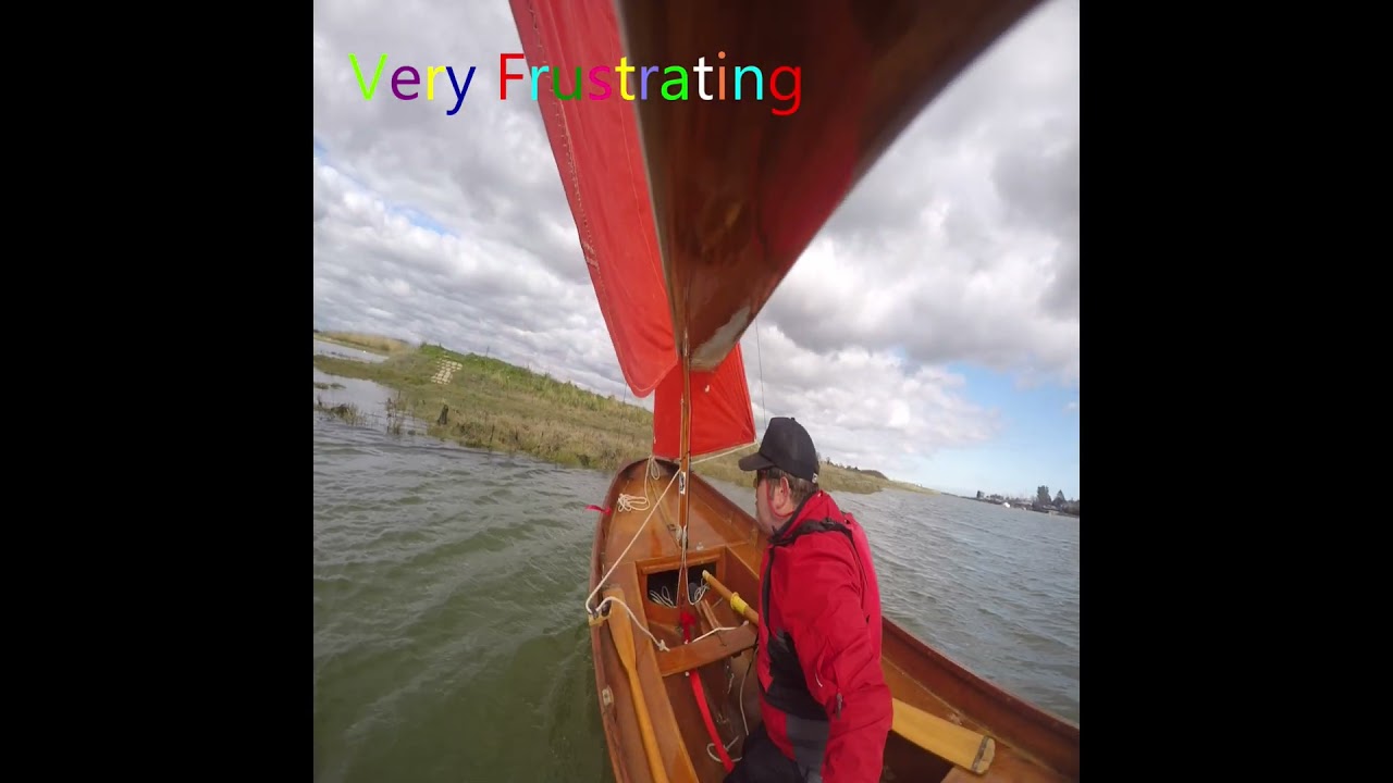 very frustrating #dinghy #sailing #sailingboat #mirrordinghy