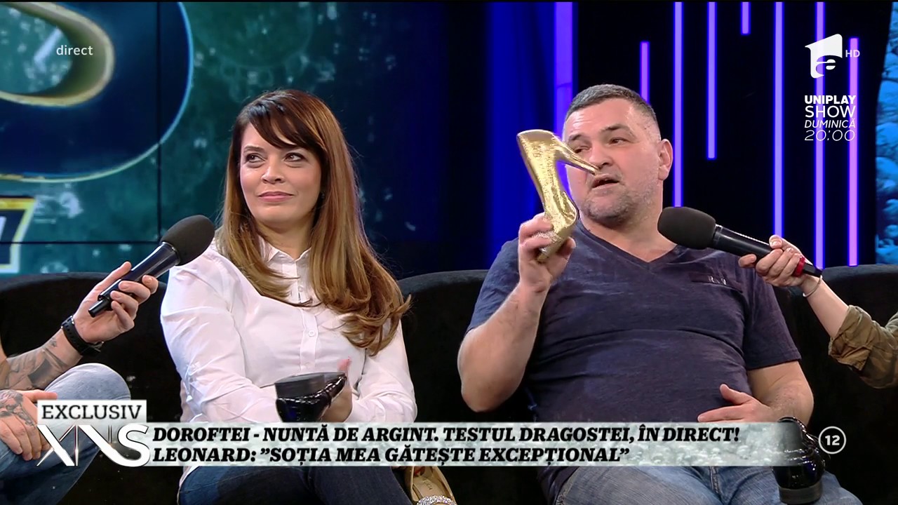 Testul compatibilităţii, în direct, între Leonard Doroftei şi soţia lui, Monica!