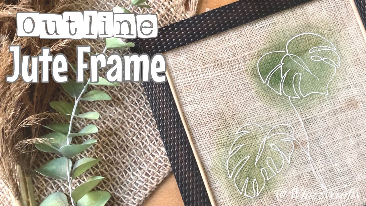 Outline Jute Frame | DIY Frames | Home Decor Ideas