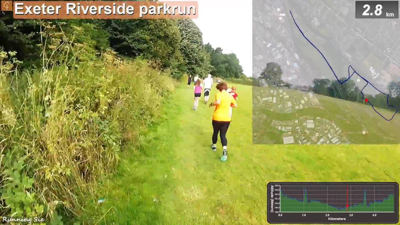 Exeter Riverside parkrun - 4x speed