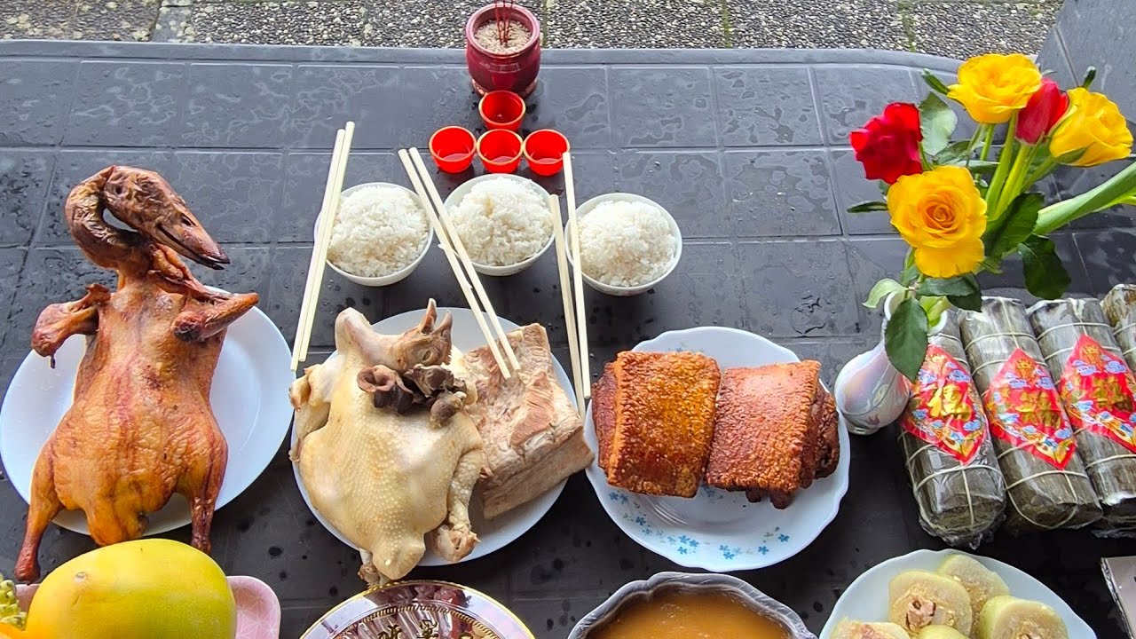 Cuộc sống Pháp/làm bánh tổ và cúng tết, chúc cô chú anh chị em và các bạn đón một năm mới vui vẻ ♥️😘