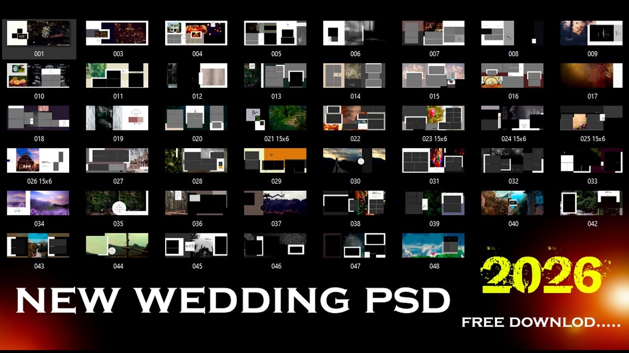 2026 WEDDING | 100 file  |  BIG FILE DOWNLOD NOW |  #psd_world
