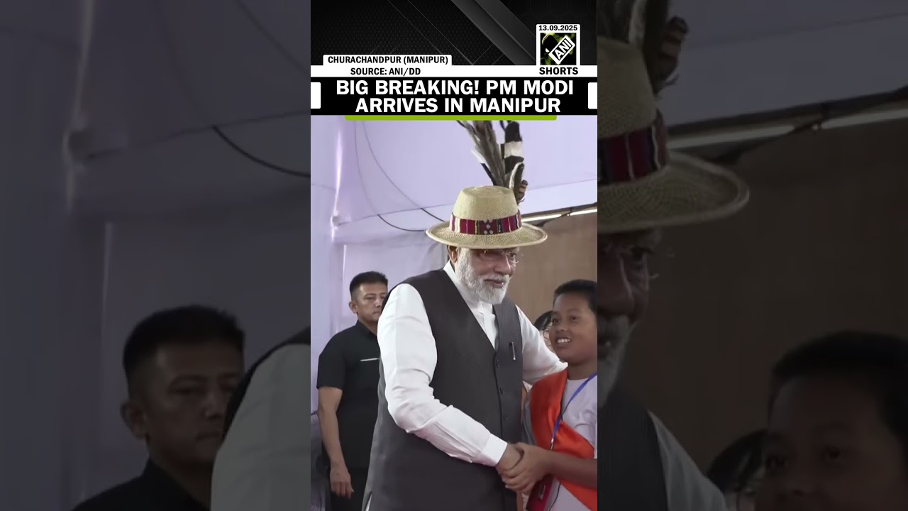 PM Modi lands in Manipur, meets locals, shares adorable moments with manipuri kids