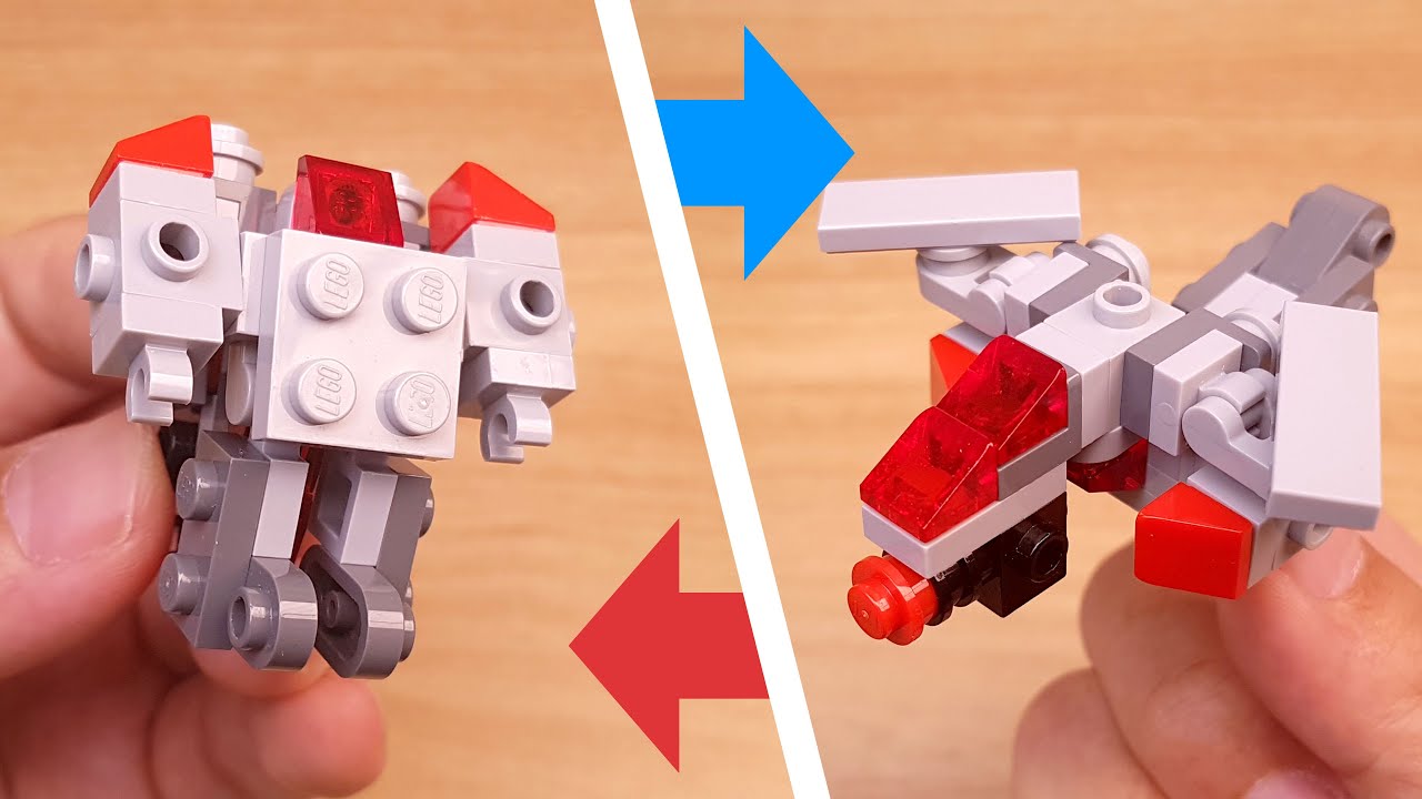 Lego Brick Transformers Мех много учебника - вертолет - Гигахели