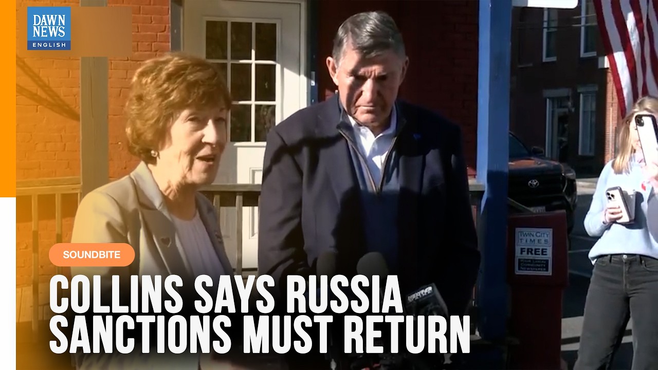 US Republican Candidate Susan Collins Says Trump&rsquo;s Russia Sanctions Waiver Helps Moscow