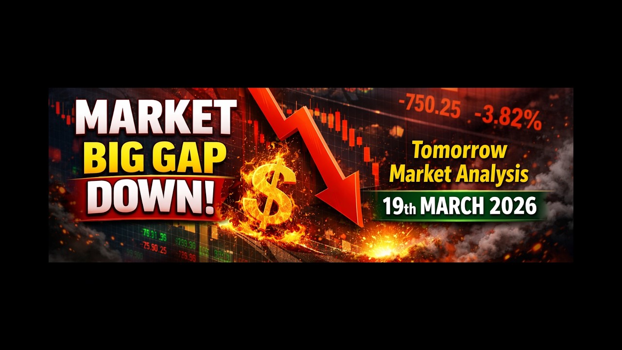 Tomorrow Market Analysis for 19th MARCH 2026 | #telugustockmarket  #nifty #bankniftytelugu #sensex