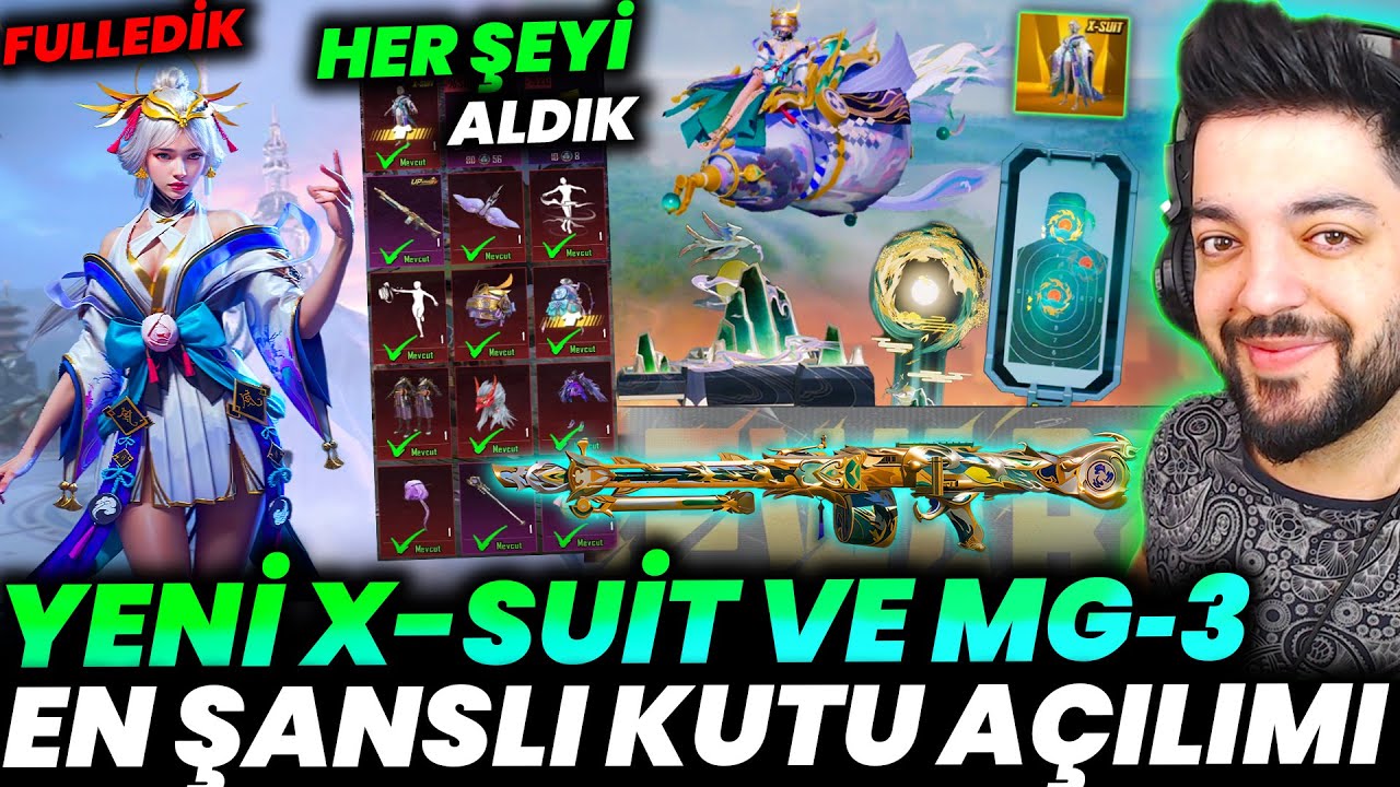 YENİ X-SUİT VE MG3 GELDİ !! 600 UC YE X-SUİT VE MG3 Ü ÇIKARMAK - EN ŞANSLI KUTU AÇILIMI PUBG Mobile