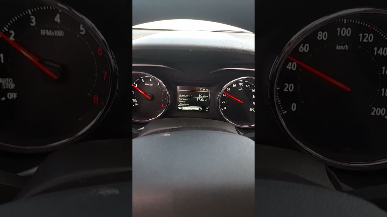 Hod&ocirc;metro e Consumo - Chevrolet TRACKER 1.0 Turbo