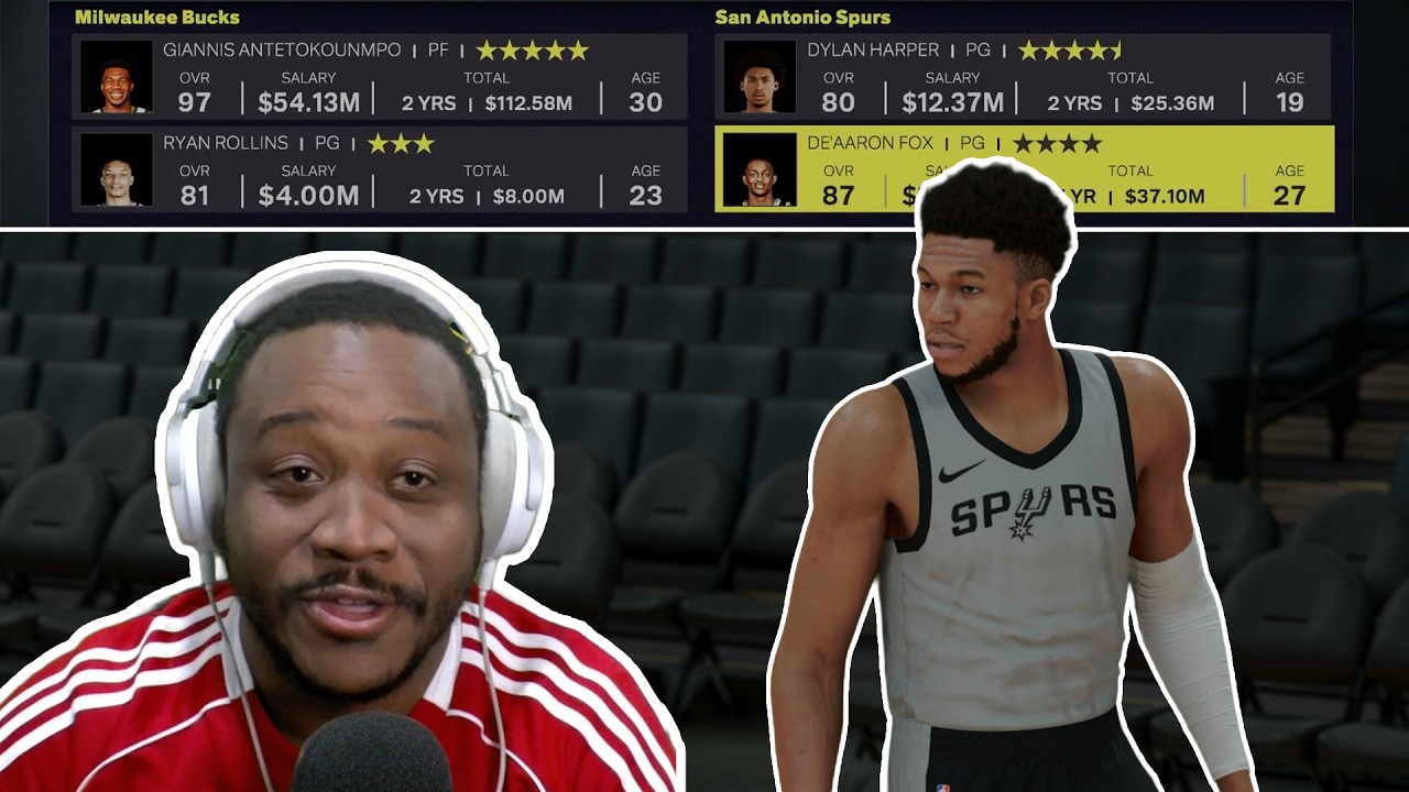 Testing out Giannis Antetokounmpo trade offers in NBA 2k until we find a good one.