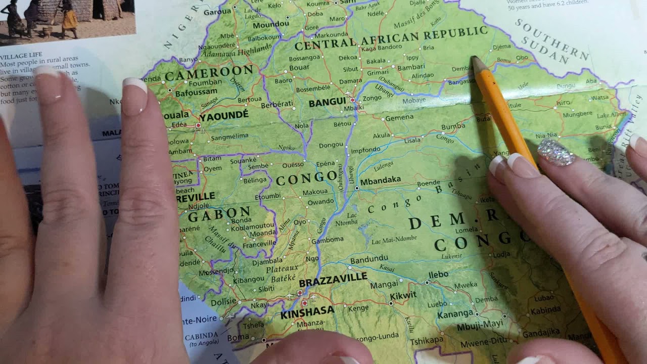 ASMR ~ Republic of the Congo History & Geography ~ Soft Spoken Map Pointing Tablet Google Earth
