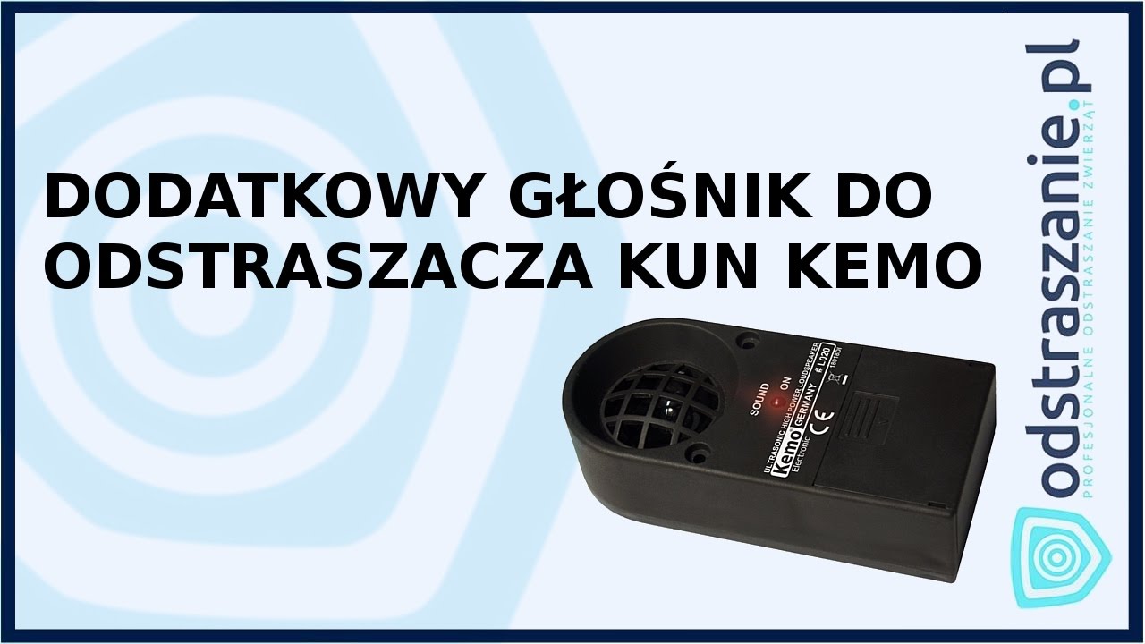Dodatkowy głośnik do odstraszania kun Kemo L020. Jak pozbyć się kuny? Spos&oacute;b na kunę.