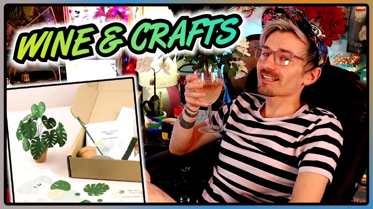 Wine & Crafting | Paper Plant Craft Kit Review