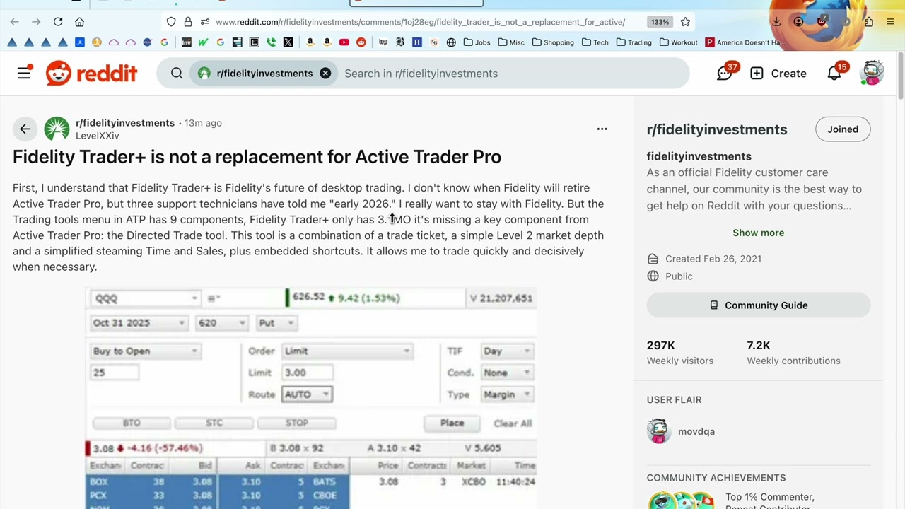 Возможно, программа Fidelity Active Trader Pro будет закрыта в начале 2026 года.