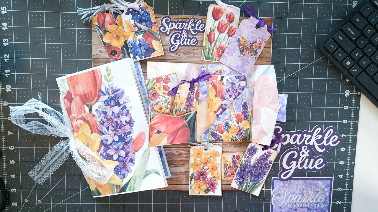 Vibrant Spring Meadow Tutorial + Free Printable Template