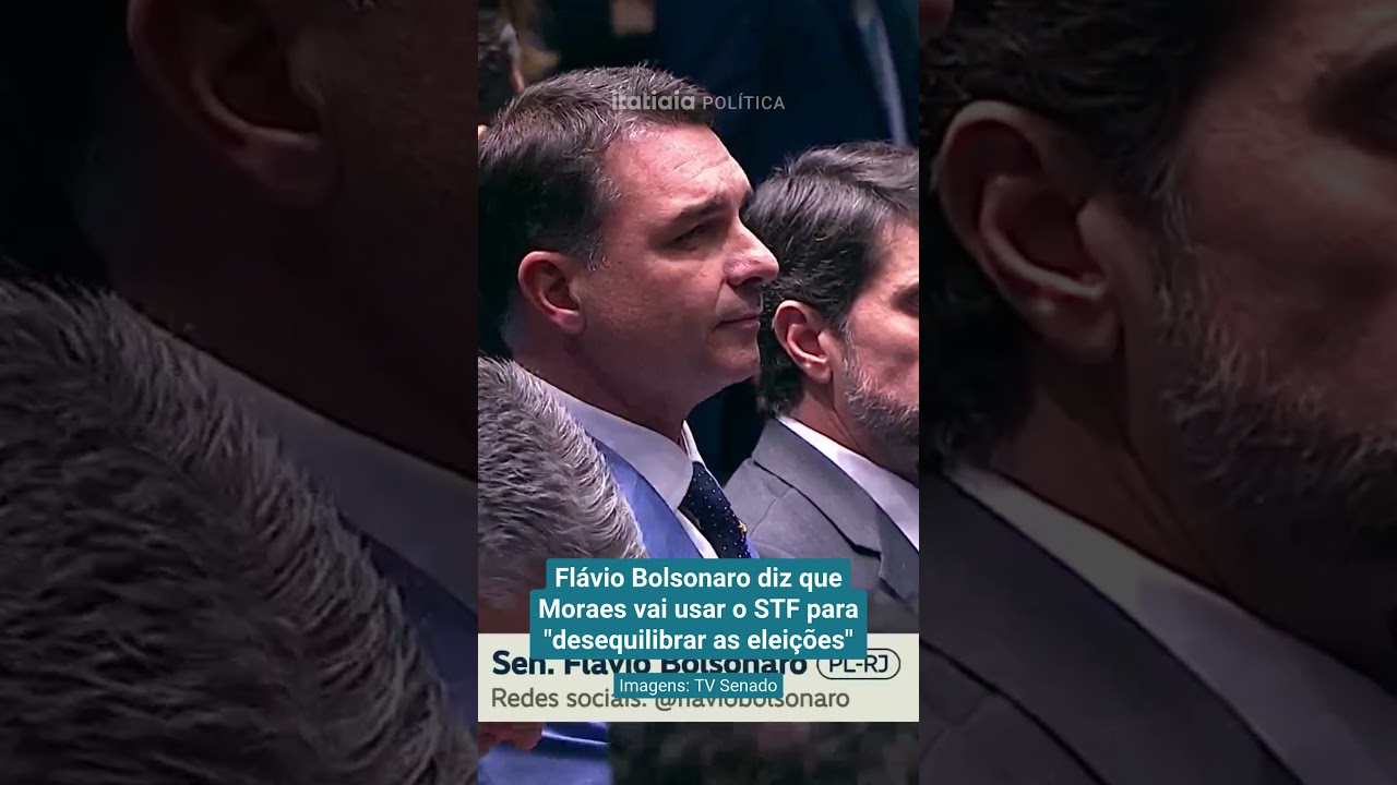 FL&Aacute;VIO BOLSONARO DIZ QUE ALEXANDRE DE MORAES VAI USAR O STF PARA 