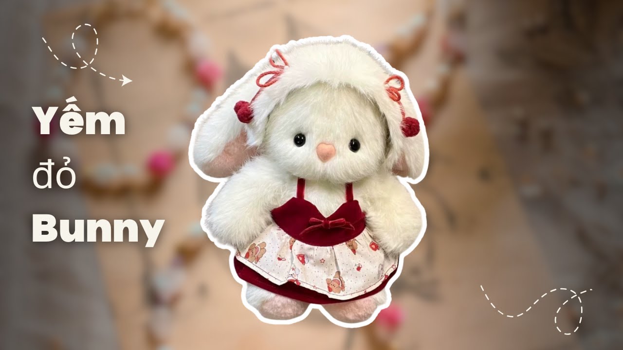 Hướng Dẫn May Yếm Đỏ Bunny| Cách may yếm | Baggu DIY #shorts #diy #handmade