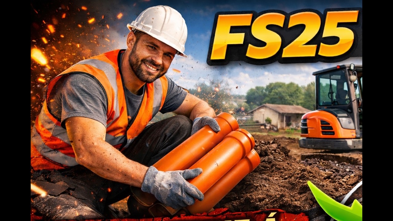 On galère sur le chantier 😱 Remplacement des tuyaux | FS25 TP