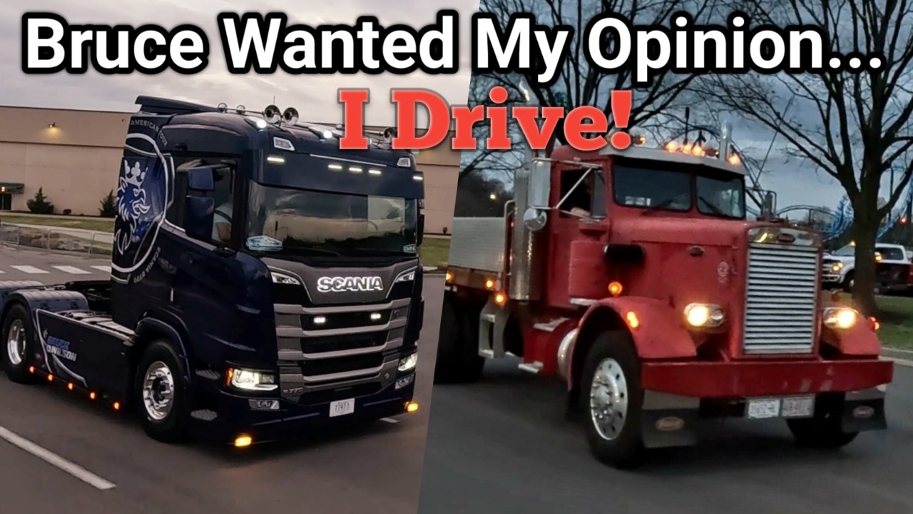 2025 Scania R770 Vs 1970 Peterbilt 341.  Bruce Wilson Scania Ol2Stroker Peterbilt