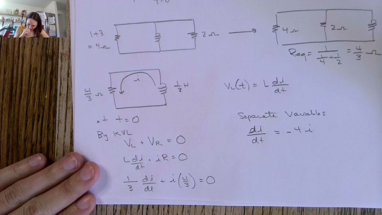 Natural Response of RL Circuit
