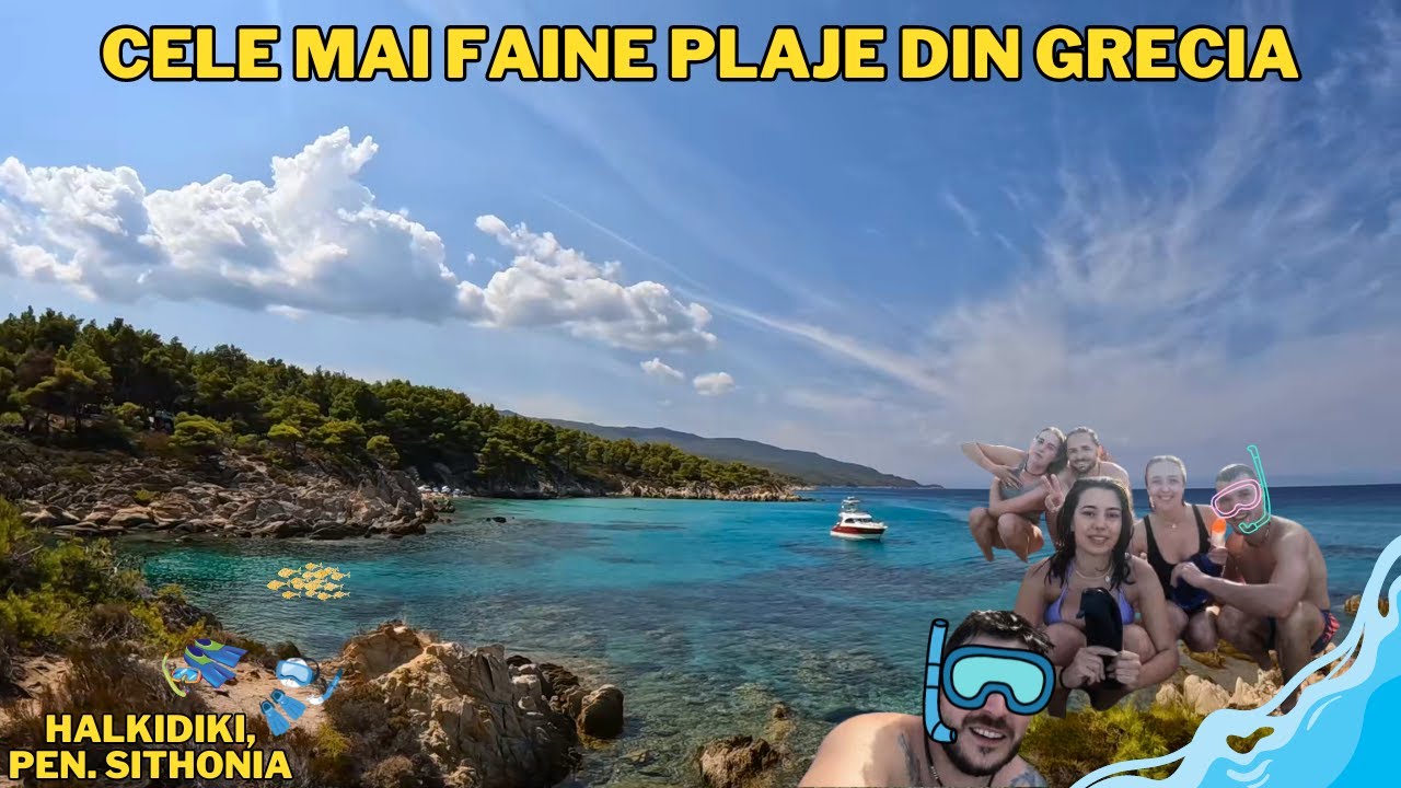 TOP PLAJE din HALKIDIKI (GRECIA)! Am facut SNORKELING in CELE MAI CLARE APE TURCOAZ!