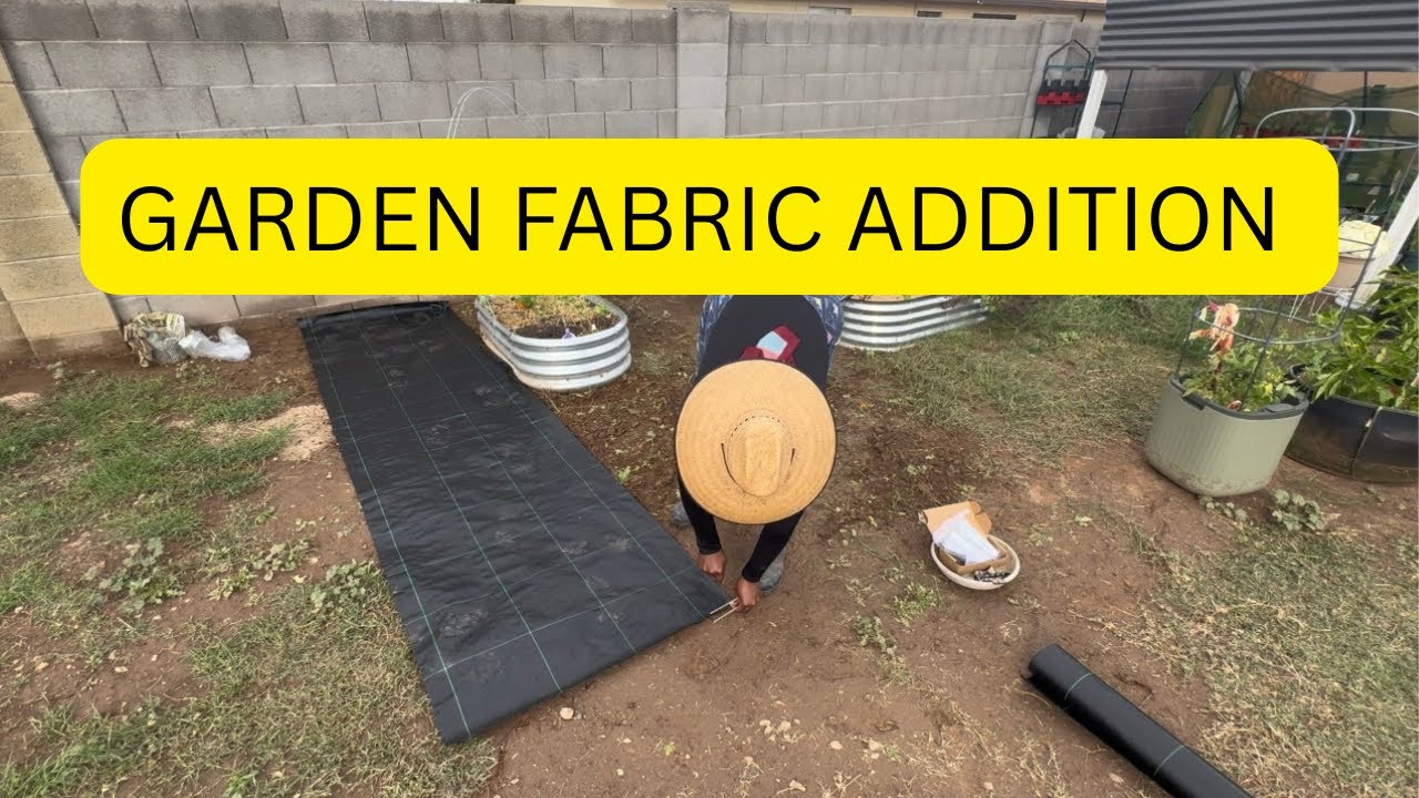 Garden Fabric Additon | Garden Reset | No More Grow Bags | #diyprojects #gardening