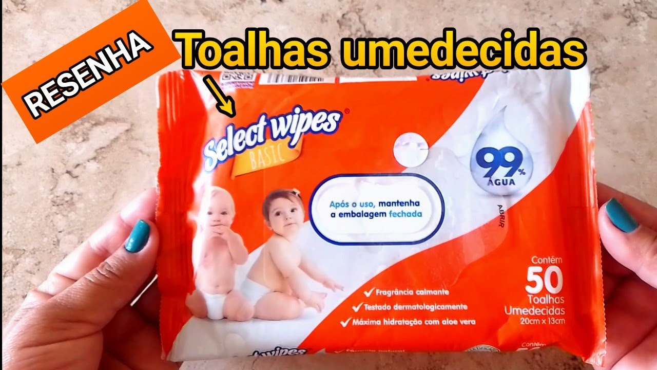 RESENHA TOALHAS UMEDECIDAS SELECT WIPES BASIC - Elly Ferreira