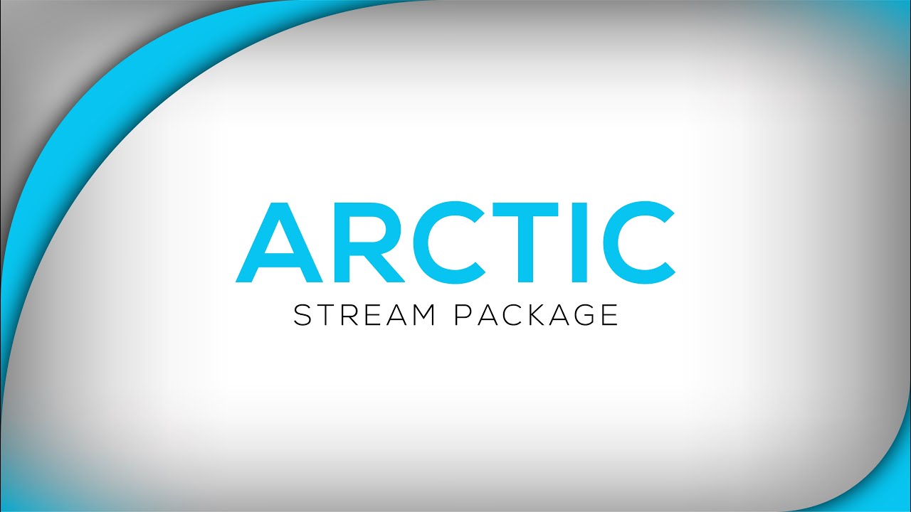 Animated Stream Overlay Arctic Blue | Stream Designz