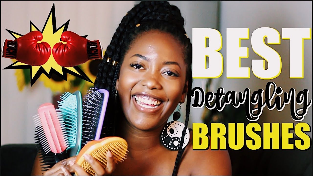 BATTLE OF THE DETANGLING BRUSHES!! DENMAN + FELICIA LEATHERWOOD + FLEXY BRUSH + MORE! (kandidkinks)