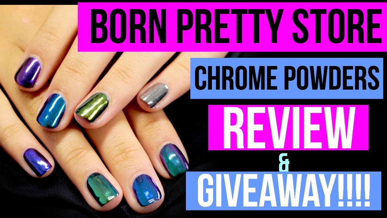 **BORNPRETTYSTORE.COM MIRROR CHAMELEON CHROME POWDERS! DEMO & REVIEW GIVEAWAY (CLOSED)