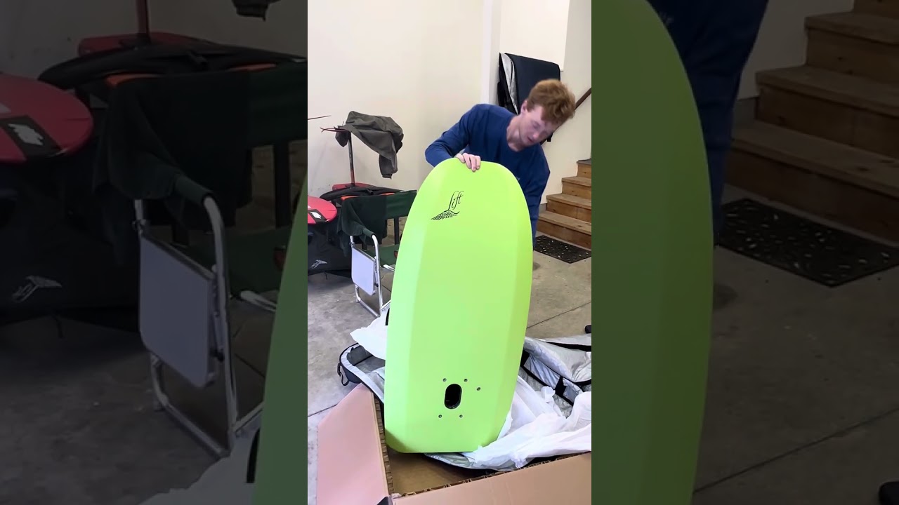 Unboxing our new Lift4 4’2” Efoil from Lift Foils