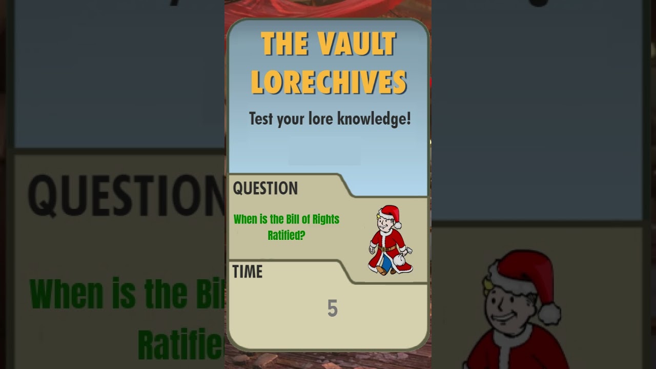 Lorechive Daily Question; Christmas Edition #fallout #shorts
