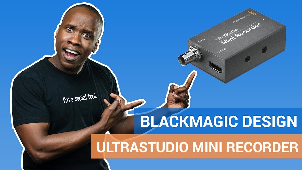 Blackmagic Design Ultrastudio Mini Recorder Review - How to Stream Live With Your Camcorder or DSLR