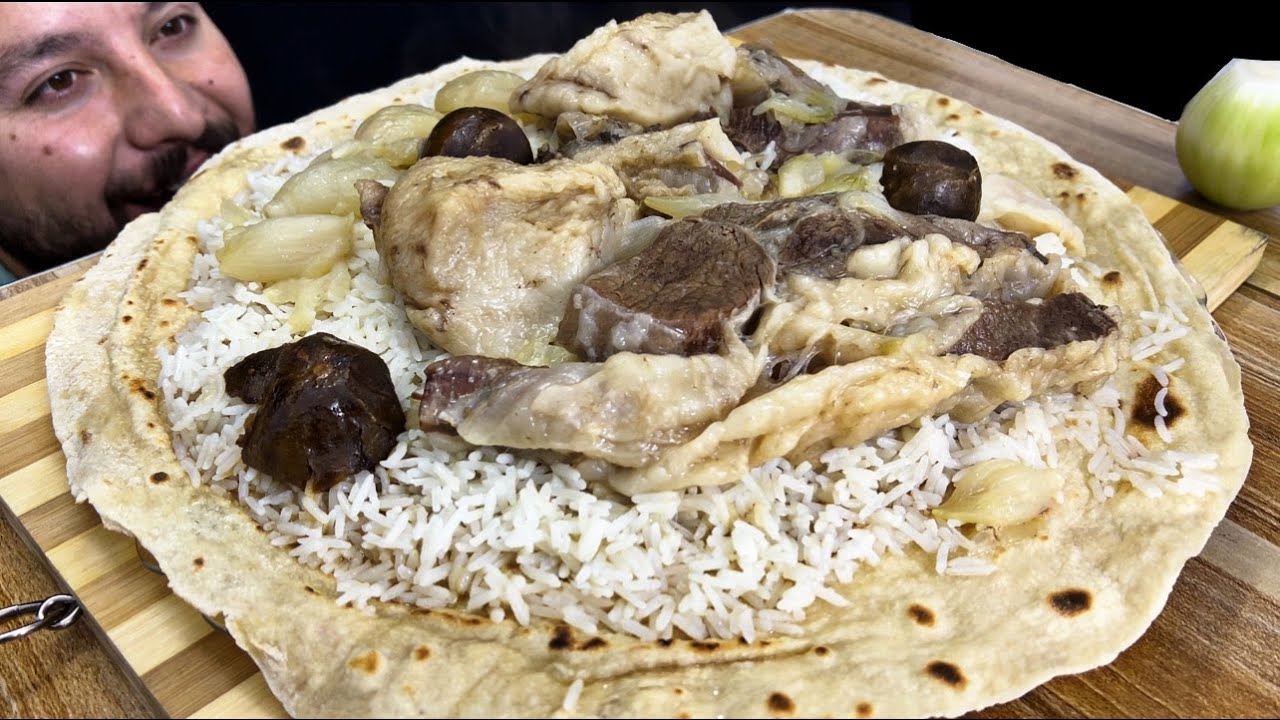 هبيط اللحم العراقي اشهر اكلات العراق تشريب لحم على تمن بسمتي