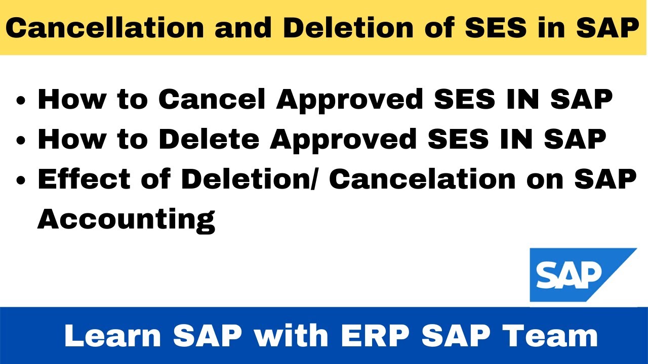 Как отменить и удалить лист записи услуг в SAP с помощью кода T ML81N I Последствия удаления SES.