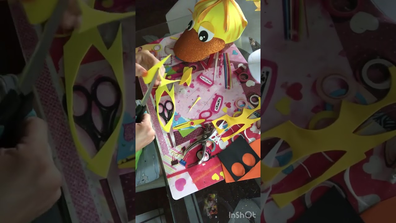 Disfraz de pato en foami
