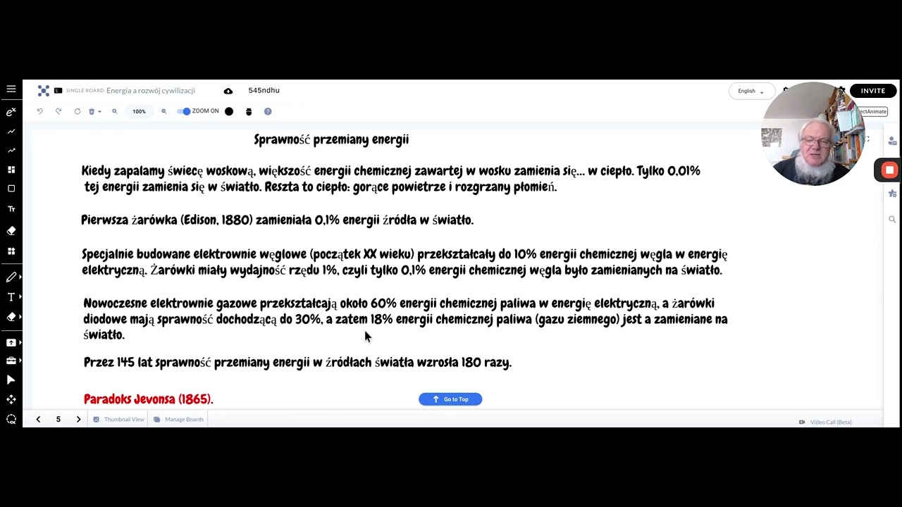 Energia a rozw&oacute;j cywilizacji III &mdash; wydajność urządzeń i paradoks Jevonsa